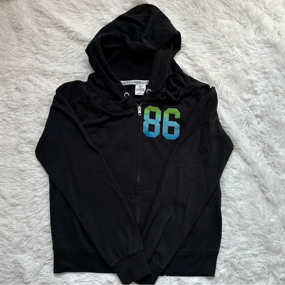 Vintage Vs Pink Zip Up Hoodie